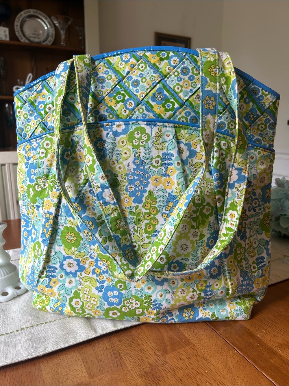Vera Bradley English Meadow Trimmed Tote
